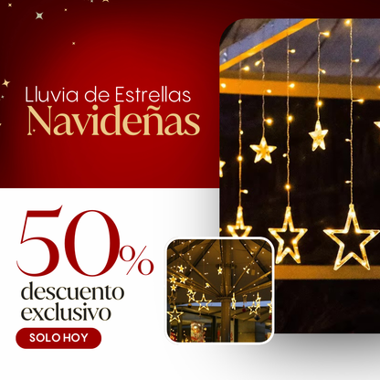Lluvia de Estrellas Navideñas - LA TENDENCIA PARA ILUMINAR TU NAVIDAD ✨50% DE DESCUENTO✨