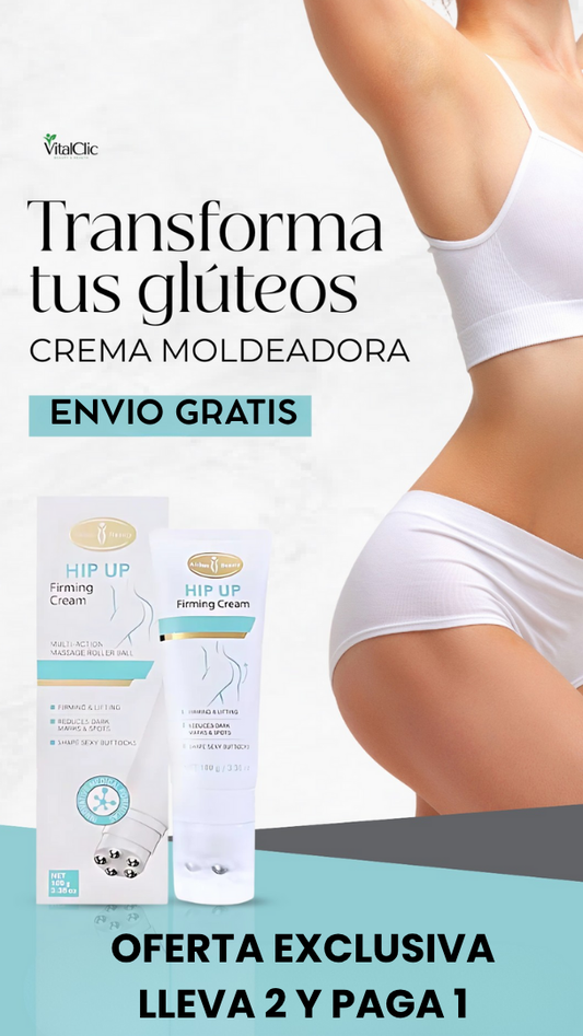 HIP UP - CREMA MODELADORA DE GLUTEOS 😍OFERTA EXCLUSIVA 2X1😍